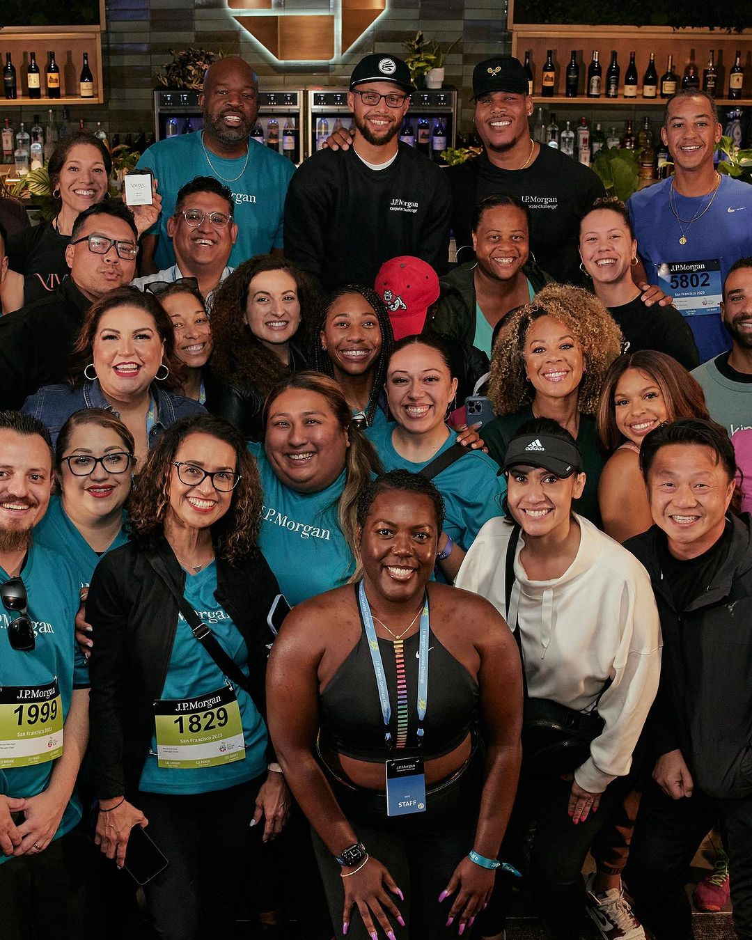 Stephen Curry in Year 37 in San Francisco of the @jpmorgan Corporate Challenge