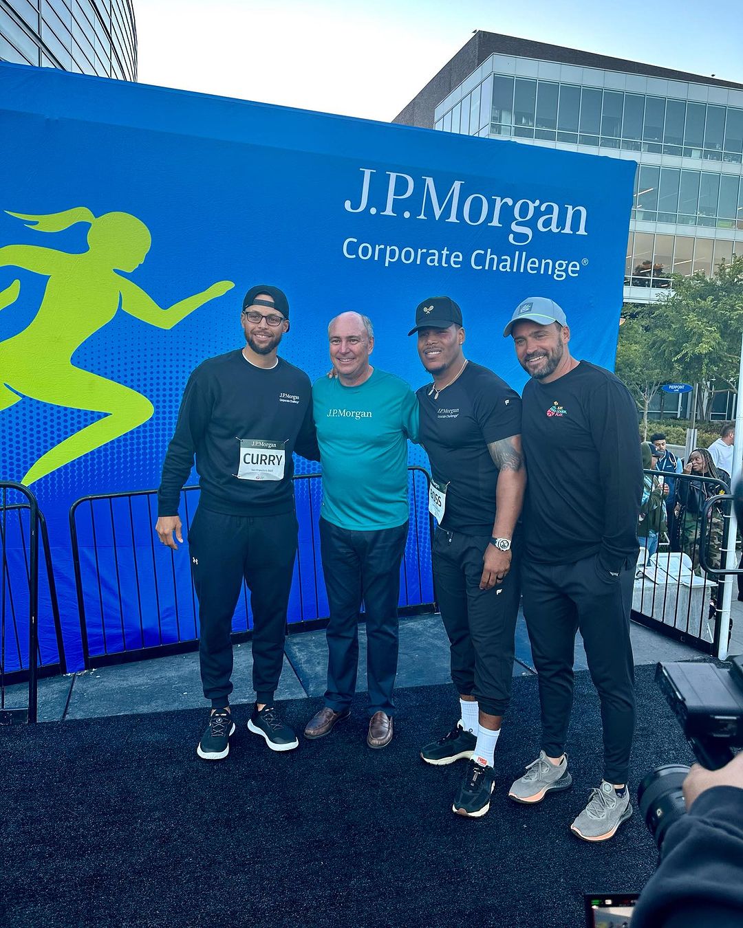Stephen Curry in Year 37 in San Francisco of the @jpmorgan Corporate Challenge